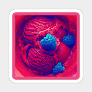 Raspberry Sorbet pop art Magnet