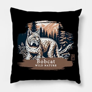 Bobcat - WILD NATURE - BOBCAT -7 Pillow