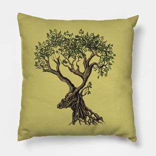 Mythic Antlers of the Forest (Color) Pillow