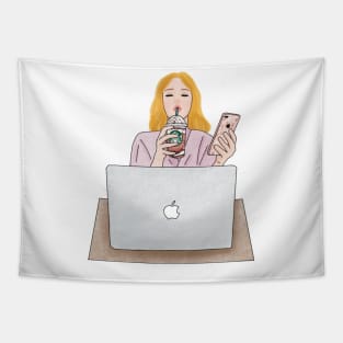 Working girl Tapestry