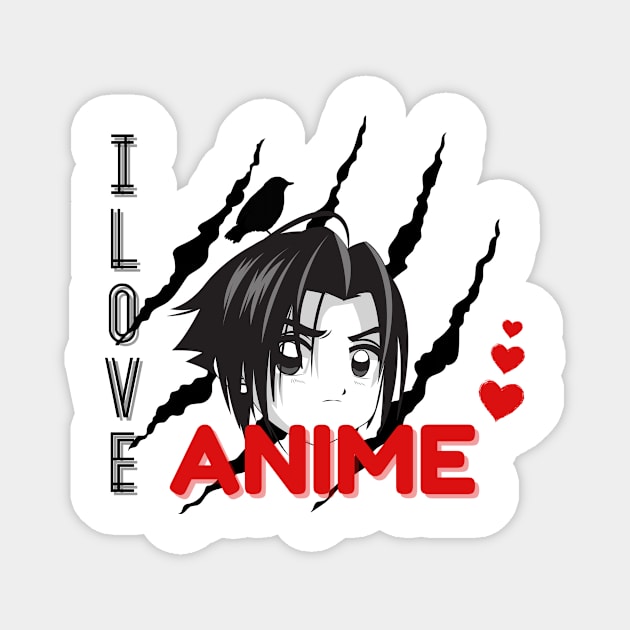 I Love Anime Wonderful Magnet by Tee Shop