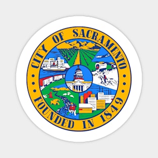 Sacramento Flag Seal Magnet