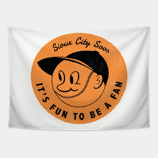 DEFUNCT - Sioux City Soos Baseball Tapestry by LocalZonly