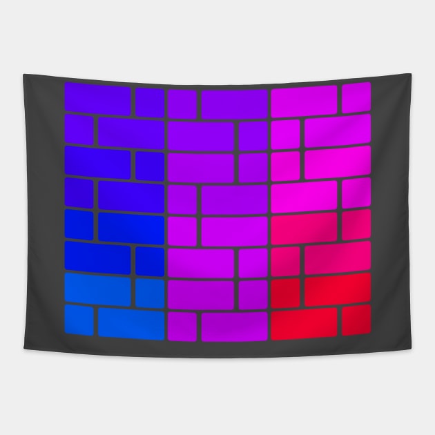 Disco Bricks Tapestry by CybertronixWolf