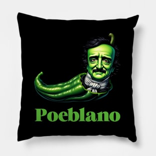 Edgar Allan Poe Funny Poeblano Pepper Pillow