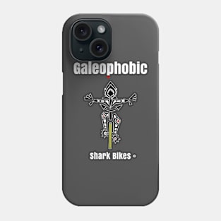 Galeophobia or Shark Fearing Phobic Bike Rider Funny Phone Case