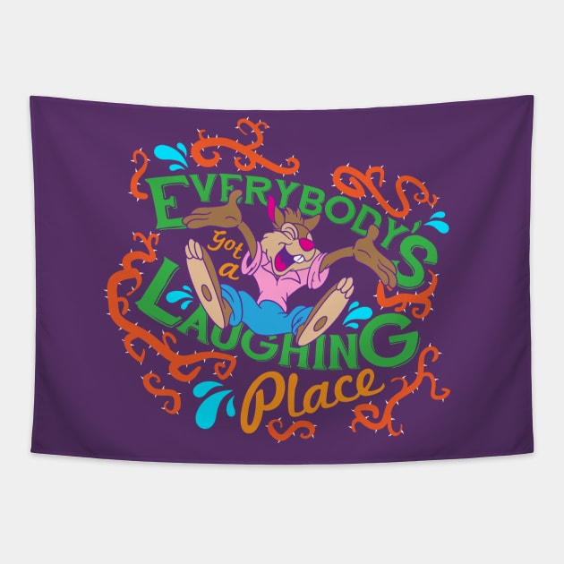 Everybody’s Got A Laughing Place Tapestry by plaidmonkey