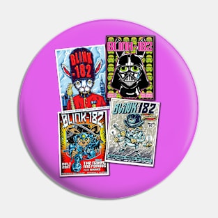 Retro Gig Posters - BLINK RABBITS Pin