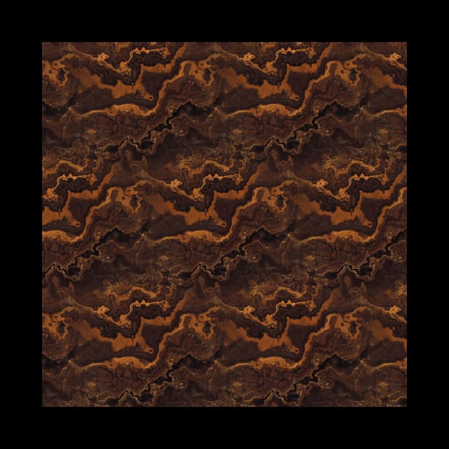 Brown Marble Stone Pattern by Moon Art