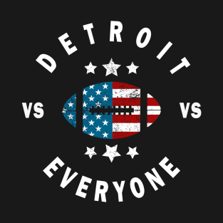 Detroit vs everyone distressed american flag T-Shirt