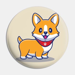 Cute Corgi Puppy Pin