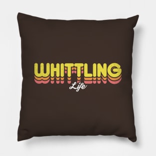 Retro Whittling Life Pillow