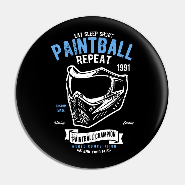 Paintball Champion Pin by JakeRhodes