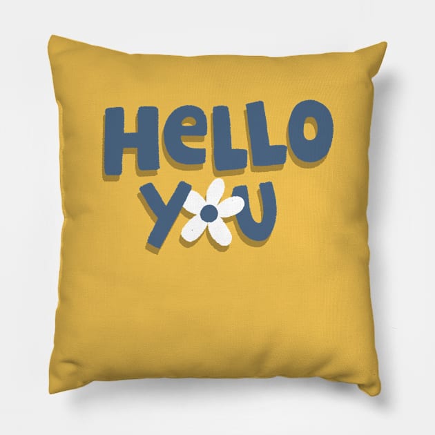 Hello You in Yellow Pillow by supernovart