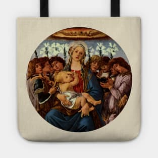 Madonna and Child with Eight Angels by Sandro Botticelli Tote