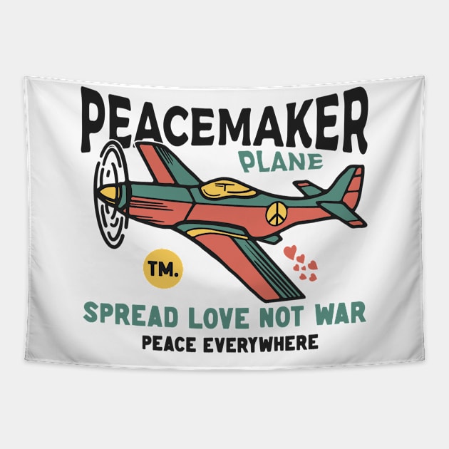 Peacemaker Plane Tapestry by flayer.std