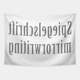 spiegelschrift mirror writing Tapestry