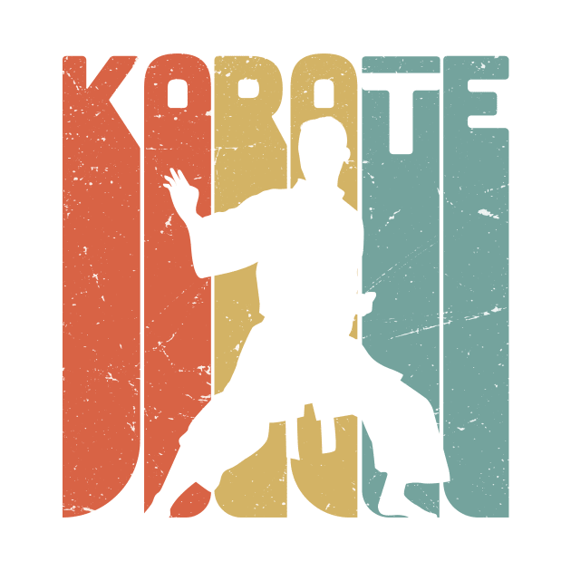 Retro Karate, Karate lover gift idea , karate fan present, martial arts by Anodyle