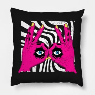 Psychedelic Eyes Pillow