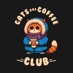 Cats and Coffee Club T-Shirt