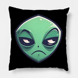 Grumpy Alien - 1 Pillow