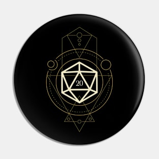 Esoteric Polyhedral D20 Dice Tarot Ten Pin