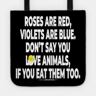 Vegan Activist Graphics #takingblindfoldsoff 51 Tote