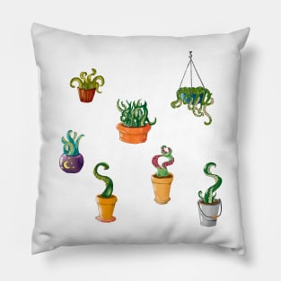 Octopod plants Pillow