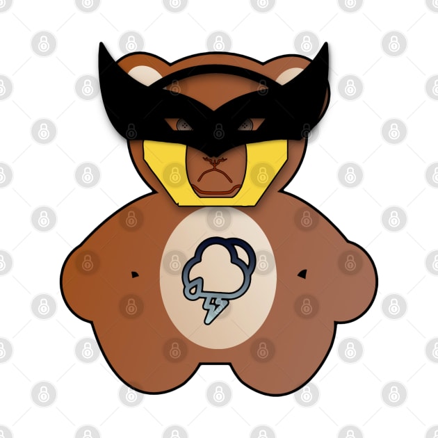 WOLVERINE GRUMPY TEDDY by BoneArtPetite