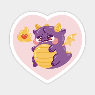 Cute Chonky Dragon Art Magnet