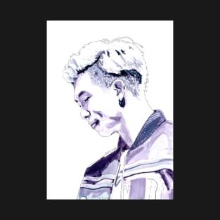 BTS Rap Monster Watercolour Design by NiamhYoungArt T-Shirt