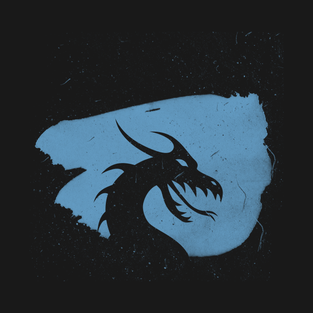 Disover Celestial dragon - blue on dark - Dragon - T-Shirt