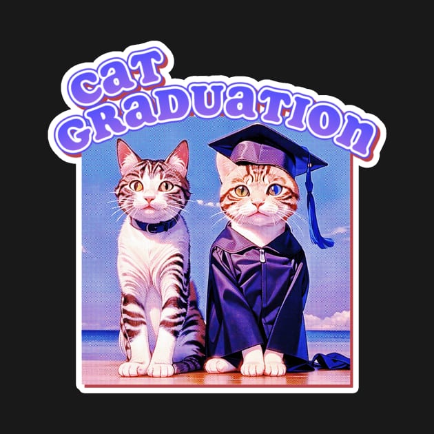 Cat Graduation by LycheeDesign