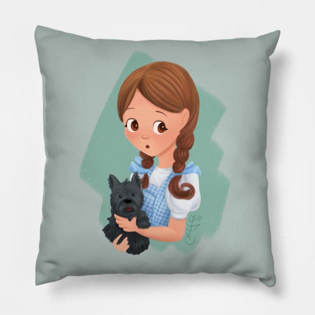 Dorothy & Toto Pillow by LunarFox