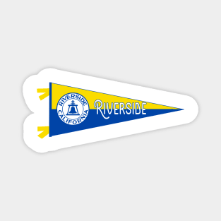 Riverside Flag Pennant Magnet