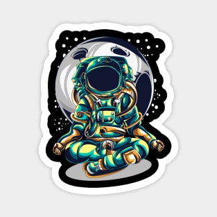 astronaut yoga space Magnet