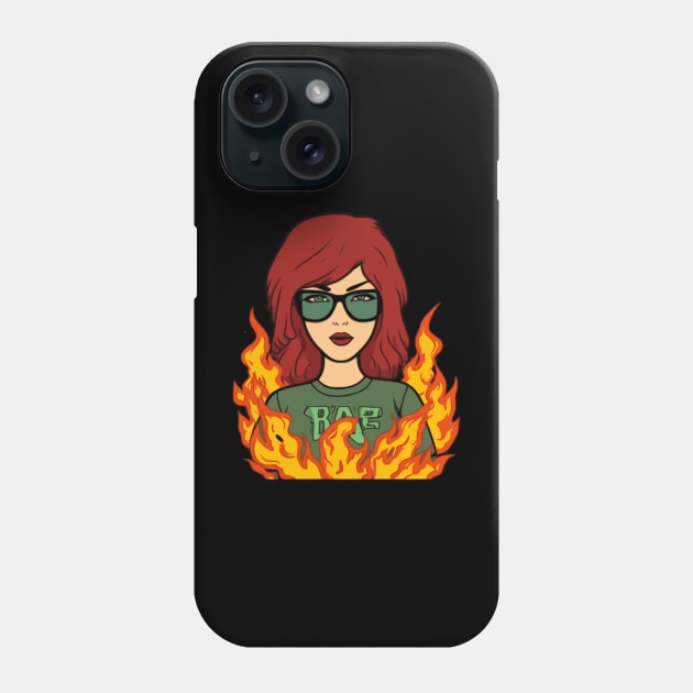 Daria on Fire Phone Case by Pixy Official