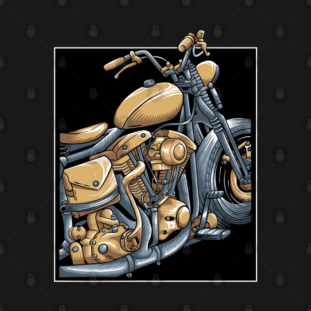 classic motorcycle by noorshine