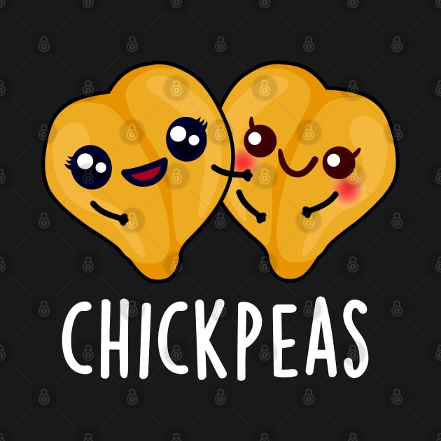 Chick Peas Cute Food Pun by punnybone