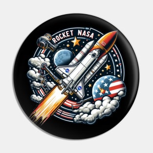 Nasa Rocket Pin