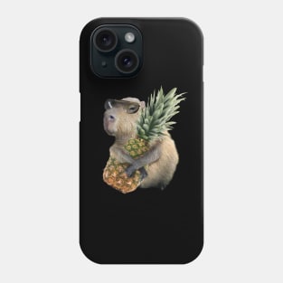 Capybara Eating Pineapple Phone Case