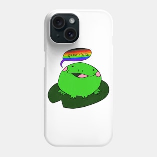 Froggy says queer rights Phone Case