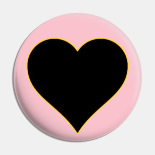 Black Heart Pin