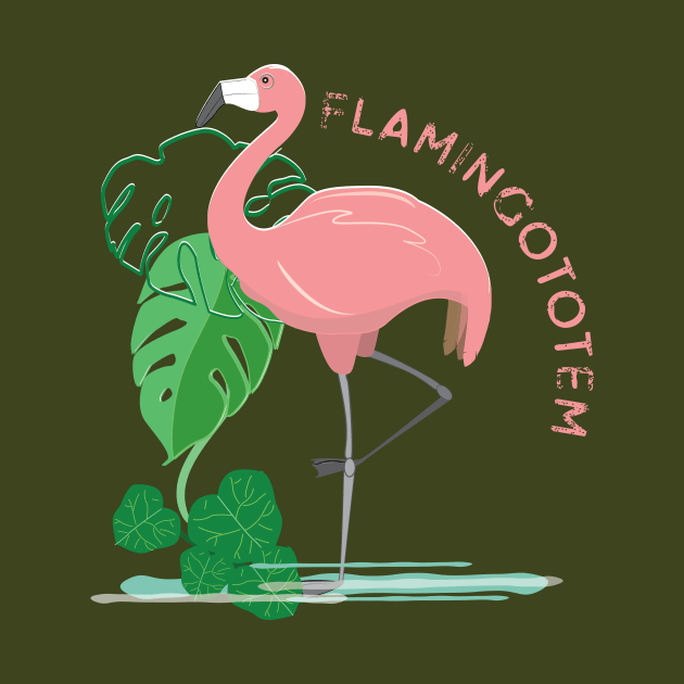 Flamingo Totem by emma17