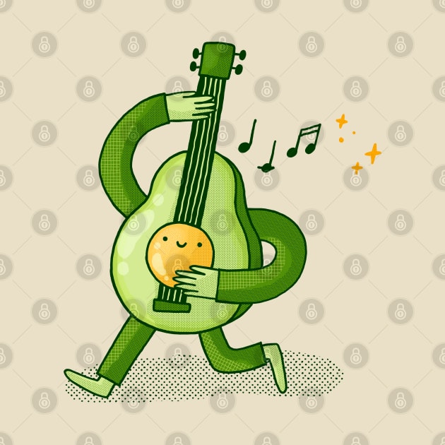 Music Avocado Pal by Tania Tania