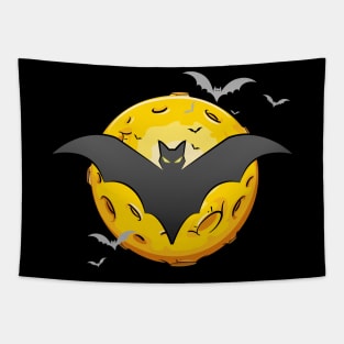 bat in the moon 2 Tapestry