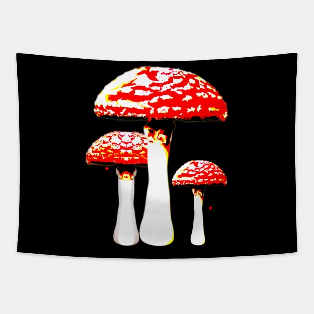 Misterious Mushrooms Tapestry by emma17