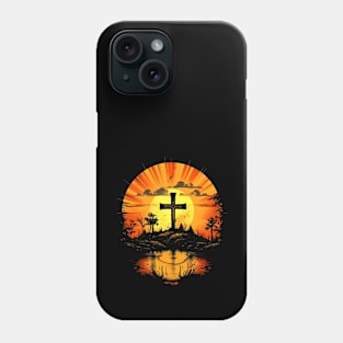 Christian Cross vintage Sunrise Phone Case