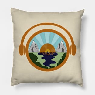 Vinyl Valley Retro Pillow