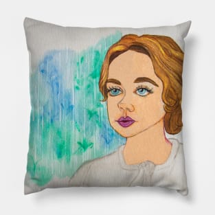 Indian Summers Watercolor Painting Pillow